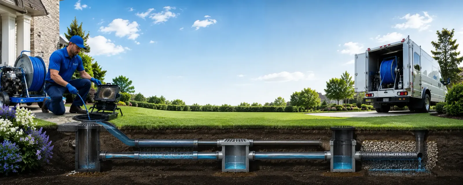 Outdoor drain cleaning information for Andes, NY